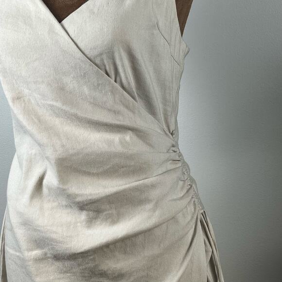 Beck + Bridge Beige V Neck Spaghetti Strap Dress Size 8 - Picture 3 of 9